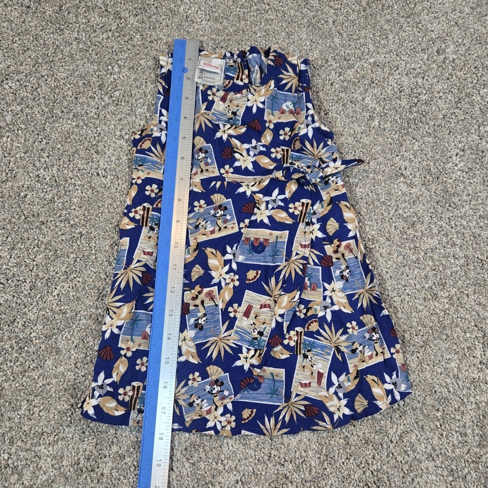 Vintage The Disney Store Hawaiian Mickey Dress Baby Girls 12/18 Months Vacation - Picture 3 of 8